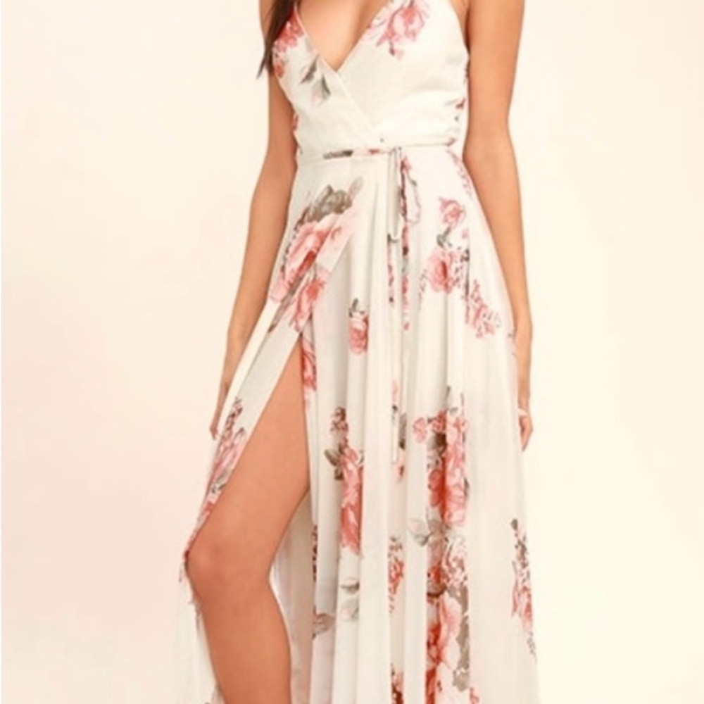 Floral Wrap Maxi Dress